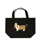 ゆいたっく／犬イラストのバセット・ハウンド Lunch Tote Bag