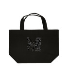 【松】黒金アートこぎん和紙和柄の003黒ミニマムアートblack ランチトートバッグ