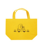 lemonysnow/ハリネズミグッズのハリネズミとバイク Lunch Tote Bag