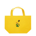 Saza-nami Antique designの花と蝶 ランチトートバッグ