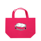 LalaHangeulの猫が寝転んだ Lunch Tote Bag