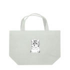 greetenのアート猫　モノクロ　 Lunch Tote Bag