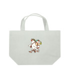 もしもしこちら文鳥のおしゃれしておでかけ文鳥 Lunch Tote Bag