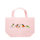 エダマメトイチ雑貨店の可愛い鳥たち ランチトートバッグ