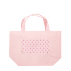 CHOSANAのチラ猫ドットハート Lunch Tote Bag