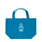 VIRTUAL CROSSのRabbit Logo white Lunch Tote Bag