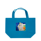 harupink🌸ペット似顔絵illustのスコティッシュストレートのパール君 Lunch Tote Bag
