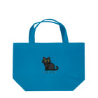 ハナイとトンのドット絵の猫（黒・見返り） Lunch Tote Bag