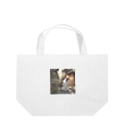 猫専門店　まるまるねこの懐かしい雰囲気に包まれた猫のアートプリント Lunch Tote Bag