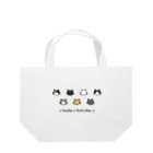 ハナイとトンのドット絵の猫（寝顔） Lunch Tote Bag