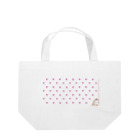 CHOSANAのチラ犬ドットハート Lunch Tote Bag