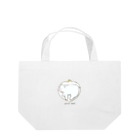 pino marche スズリ店のホワイトベアー Lunch Tote Bag