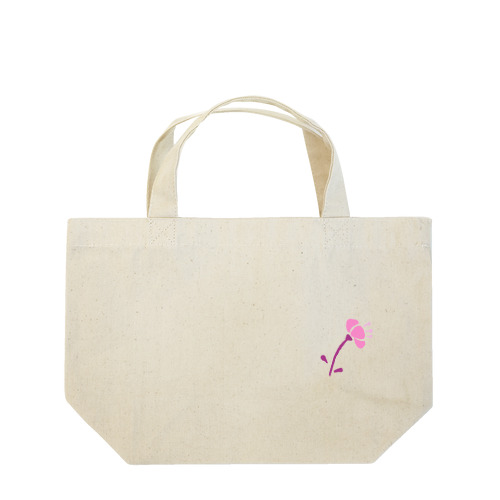 ピンク花 Lunch Tote Bag