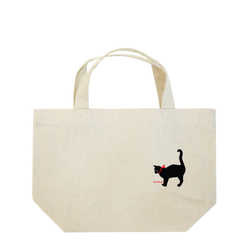 黒猫ランチバッグ Lunch Tote Bag