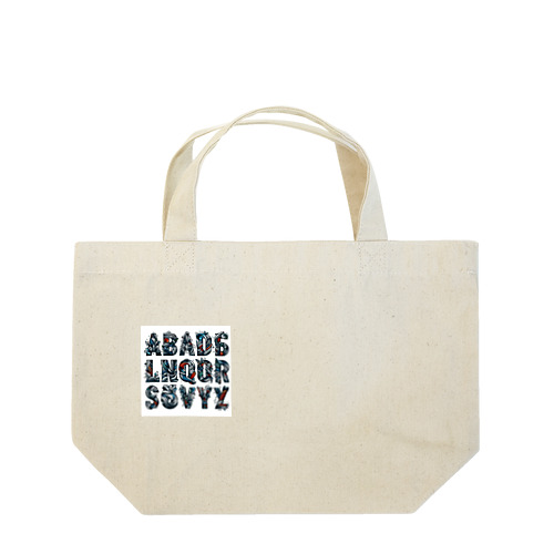 アルファベットデザイン Lunch Tote Bag