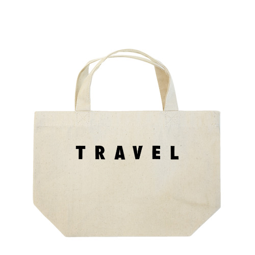 TRAVEL(黒文字) Lunch Tote Bag