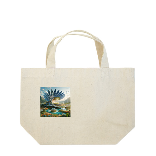 異世界の風景が現実と未来を繋ぐ Lunch Tote Bag