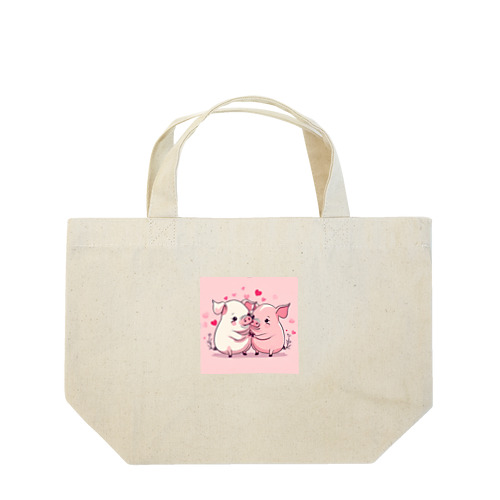 子豚ちゃんのかわいいグッズ Lunch Tote Bag