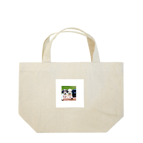 可愛い子犬たち Lunch Tote Bag