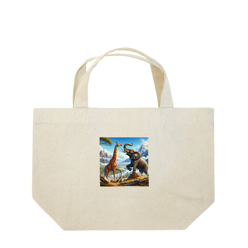 キリン同士の激アツ対決が勃発！ Lunch Tote Bag