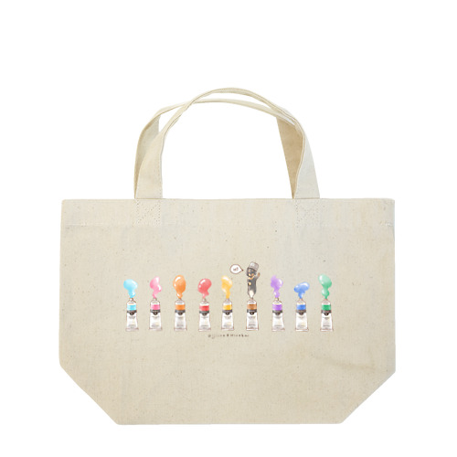 絵の具チューブからこんにちは！ダックス カラフルver. Lunch Tote Bag