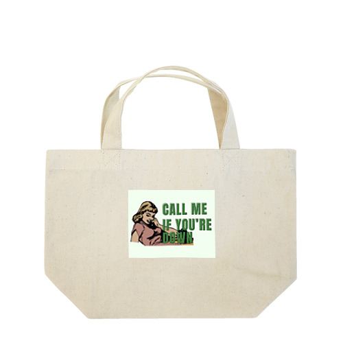 Call me if you’re down Lunch Tote Bag
