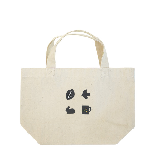 エレメンツ（だいたいモノトーン） Lunch Tote Bag