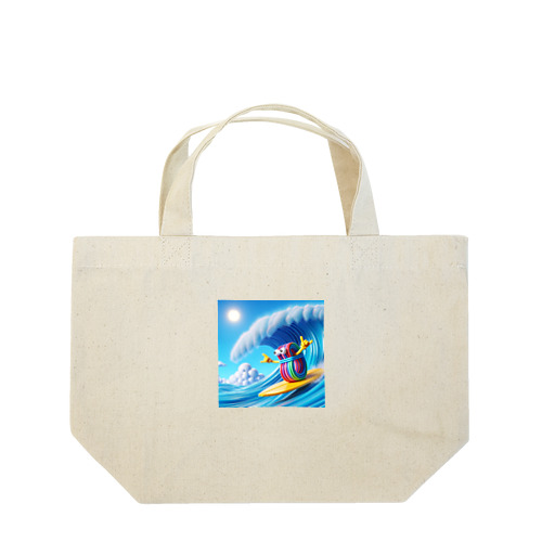 波乗り輪ゴム Lunch Tote Bag