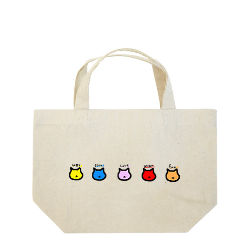 感情、猫 Lunch Tote Bag