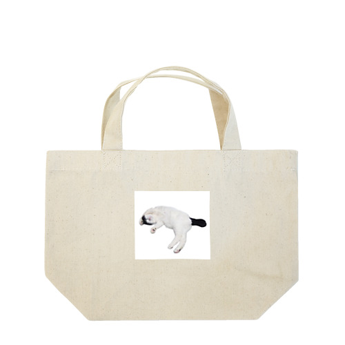 尻尾が短い保護猫 たぬちゃん Lunch Tote Bag
