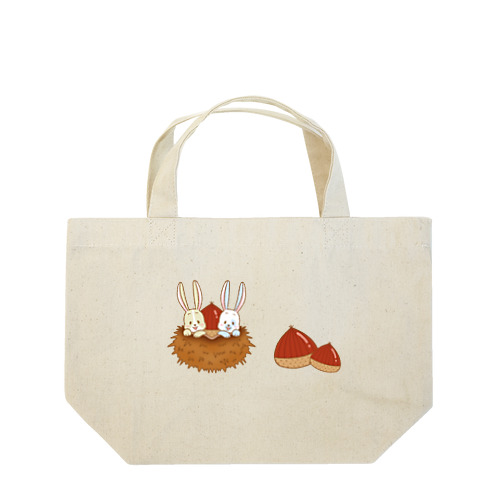 ◇うさぬイ　栗からひょっこり Lunch Tote Bag