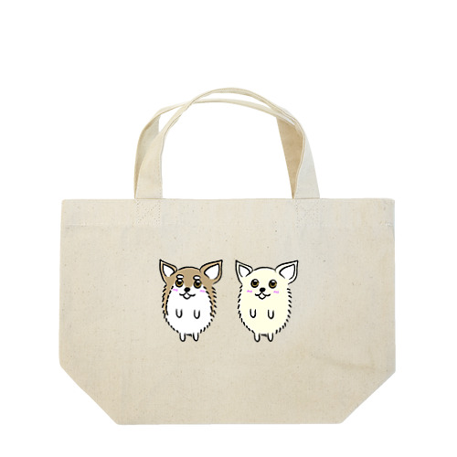 チワワのメロとミルクのグッズ Lunch Tote Bag