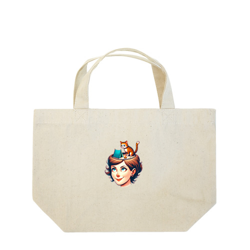 キャンプ猫シリーズ Lunch Tote Bag