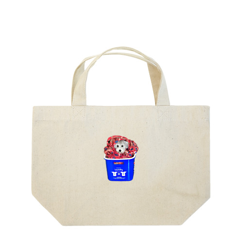 『ハッピー・トイプードル・サプライズ』フォトアート Lunch Tote Bag