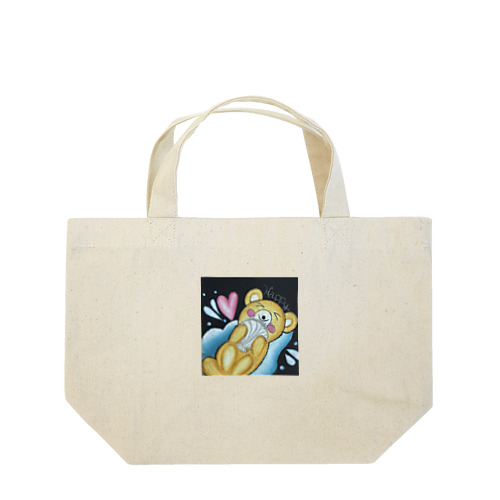 チョークアートでラッコのグッズ作りました😊 Lunch Tote Bag