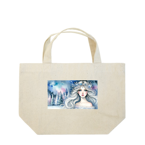 氷の精霊と夜の森の秘密 Lunch Tote Bag