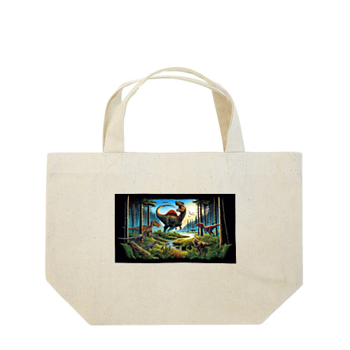 恐竜Ｔシャツを着て福井恐竜博物館へ行こう！ Lunch Tote Bag
