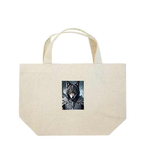 月夜の守り手 - 狼の守護神 Lunch Tote Bag