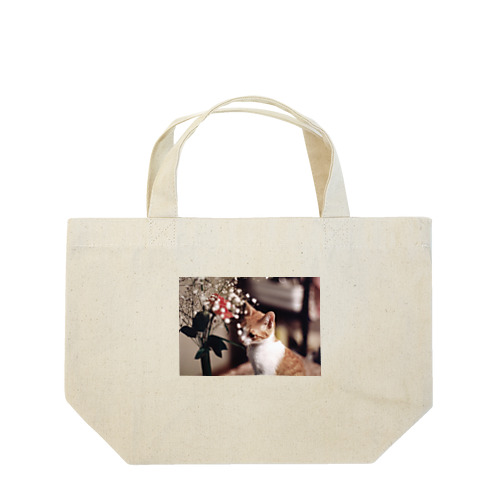 哀愁の猫ちゃん Lunch Tote Bag