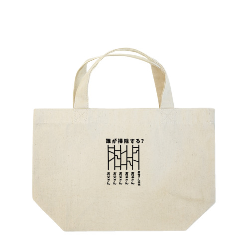 誰が掃除する？（あみだくじ） Lunch Tote Bag