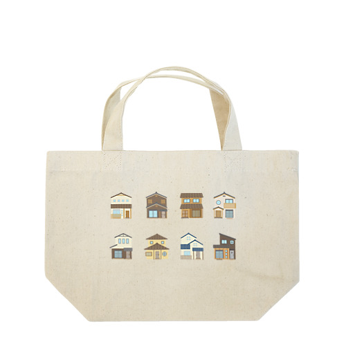 いろんな家集めました Lunch Tote Bag