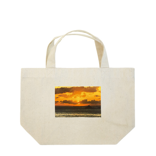 夕陽の海 Lunch Tote Bag