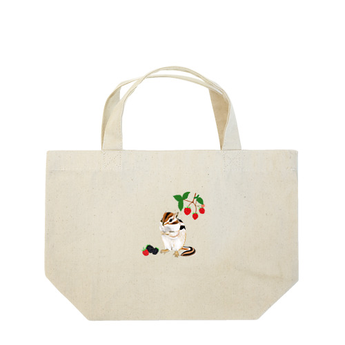 木苺とシマリス Lunch Tote Bag