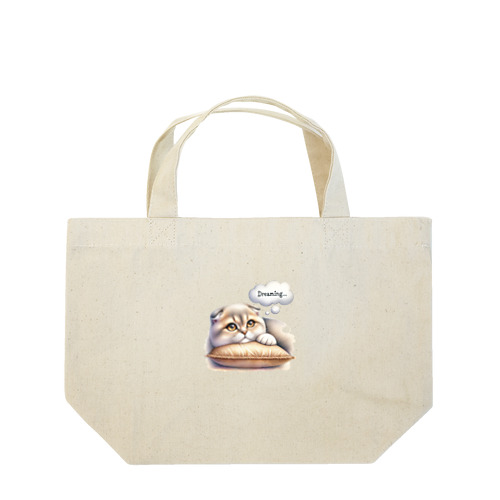 まる耳ねこのほっこり時間 Lunch Tote Bag