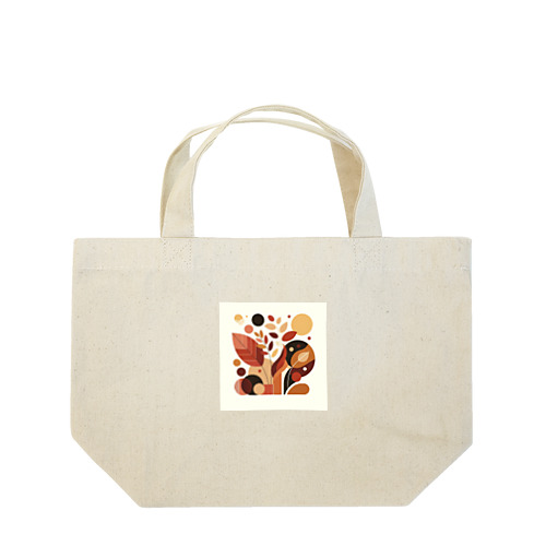 秋の落ち葉の抽象画 Lunch Tote Bag