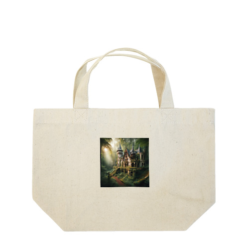 森の中にある豪華な中世の廃屋⑤ Lunch Tote Bag