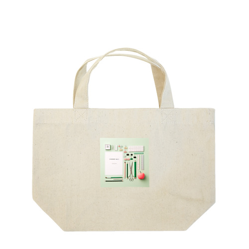 文房具大好き❤緑色02 Lunch Tote Bag