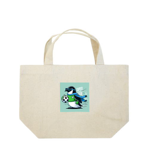 ペンギンがサッカーのゴールキーパー Lunch Tote Bag