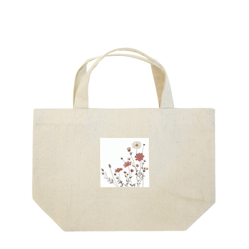 秋の草花のイラスト Lunch Tote Bag