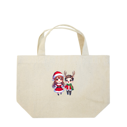 サンタ子ちゃんと鹿くん Lunch Tote Bag